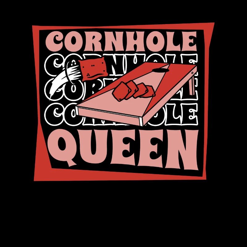 Cornhole Queen Plateau de jeu Pouf Professionnel