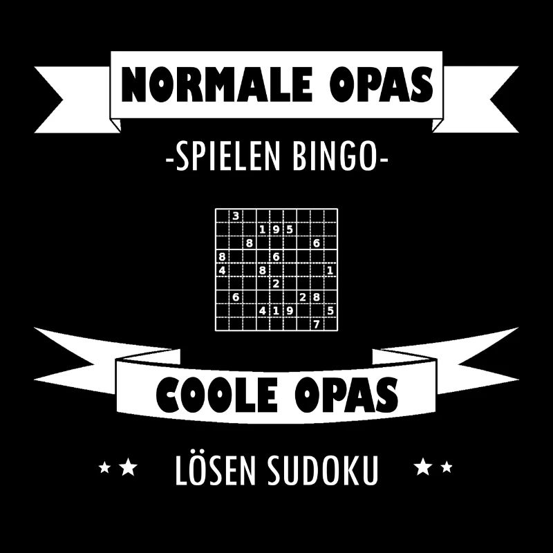 Sudoku Cooler Opa Spruch Humor