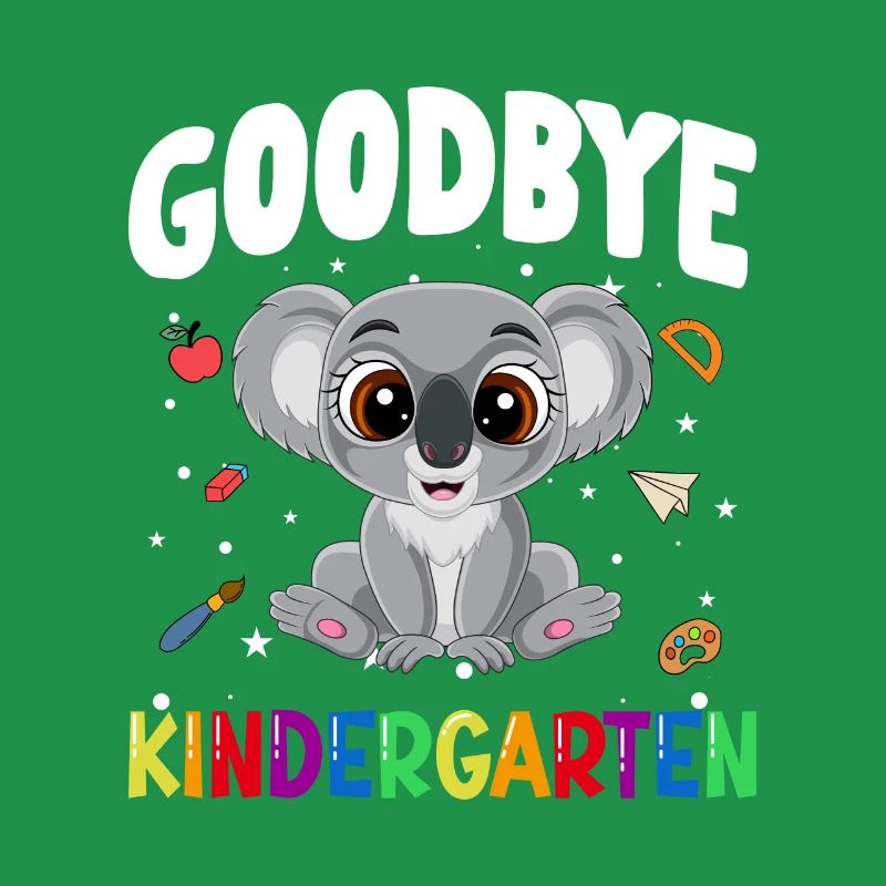 Goodbye Kindergarten Koala Einschulung Schule
