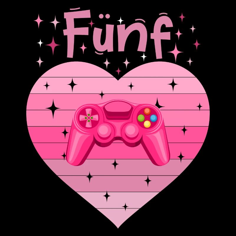 Mädchen Tochter 5. Geburstag Gaming Controller