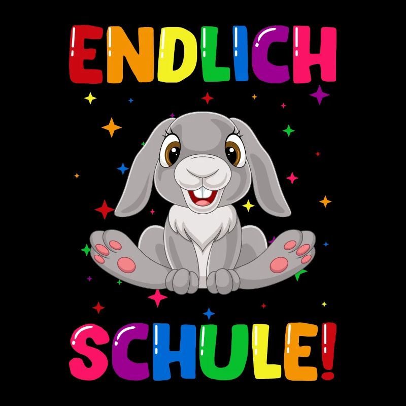 Endlich Schule Hase Einschulung Schulkind