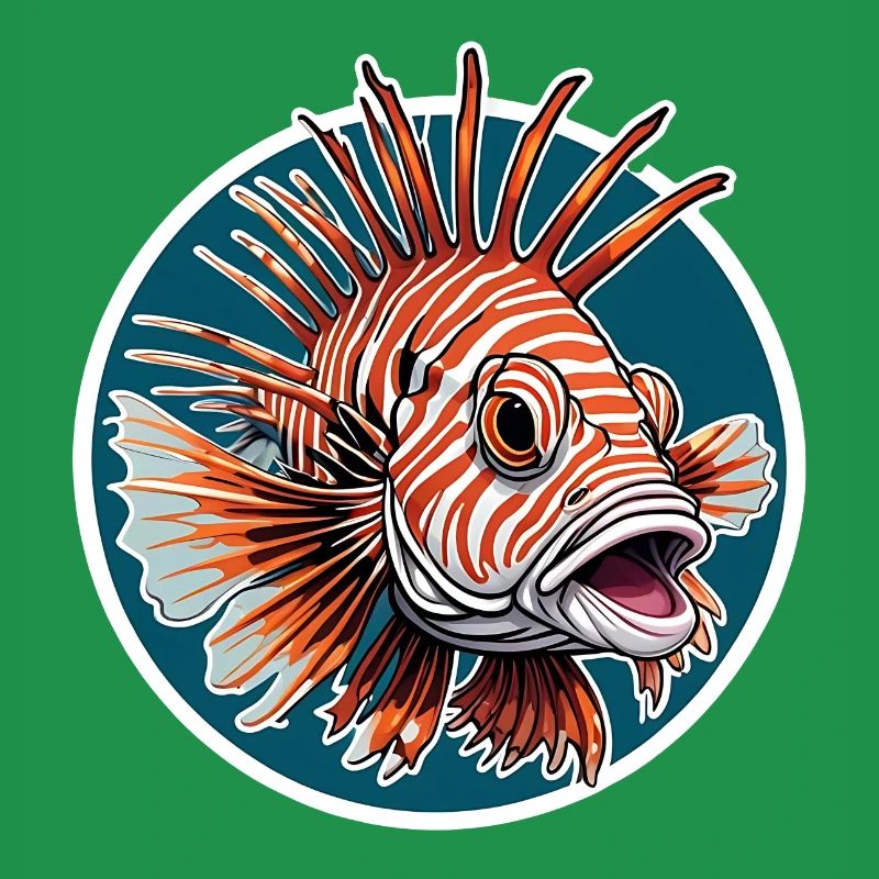 Colorful Lionfish Coral Fish