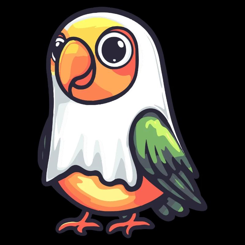 Papagai Halloween Comic Ghost