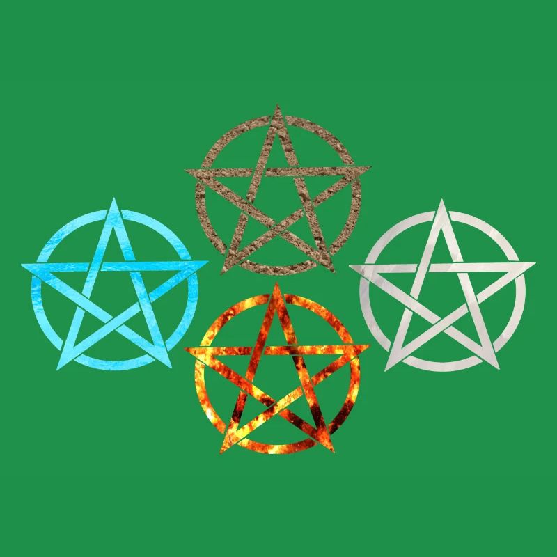 Pentagram Four Elements