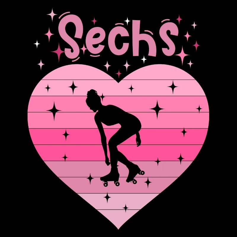 6. Geburtstag Rollschuh Mädchen Tochter