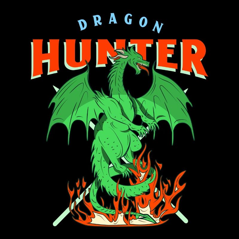 Dragon Spits Fire Gift Cartoon Character