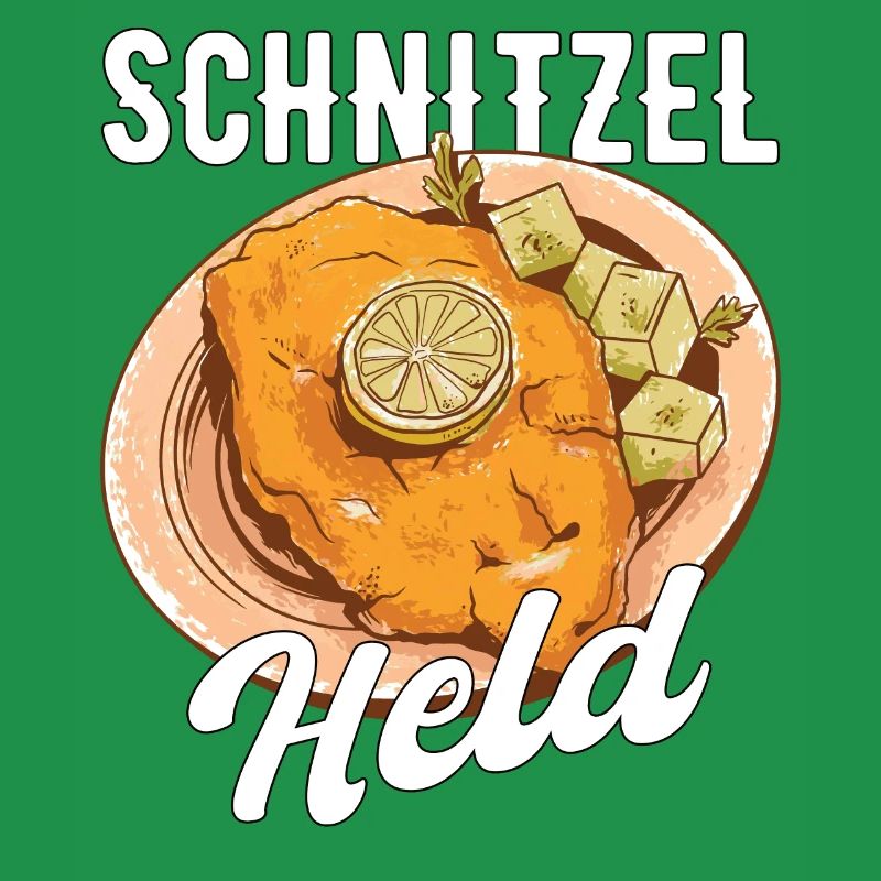 Schnitzel Held Fleisch Geschenk
