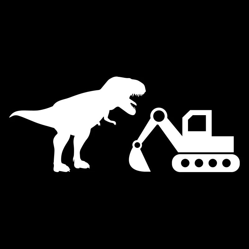 Excavator T-Rex construction site construction dinosaur construction workers