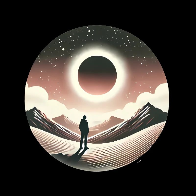 Conception de silhouette Eclipse Gaze