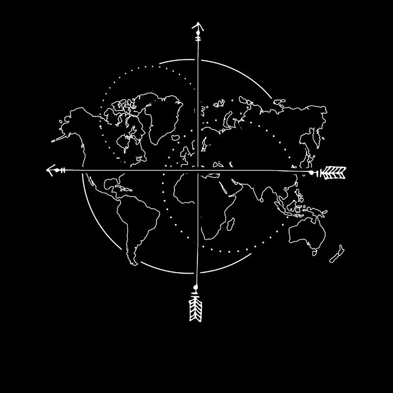 Cardinal directions Map World map Compass