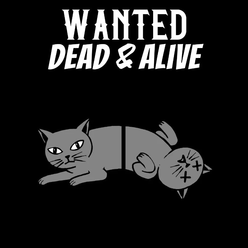 Physicien de la physique quantique de la physique des chats de Schrödinger