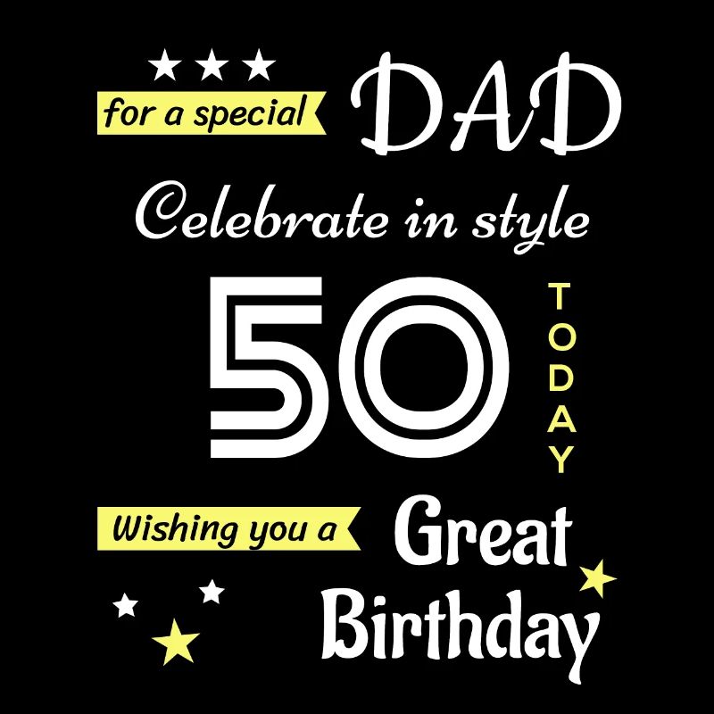 50th Birthday Gift for Dad