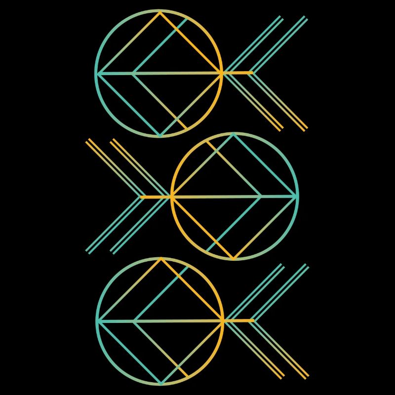 Neon art deco pattern