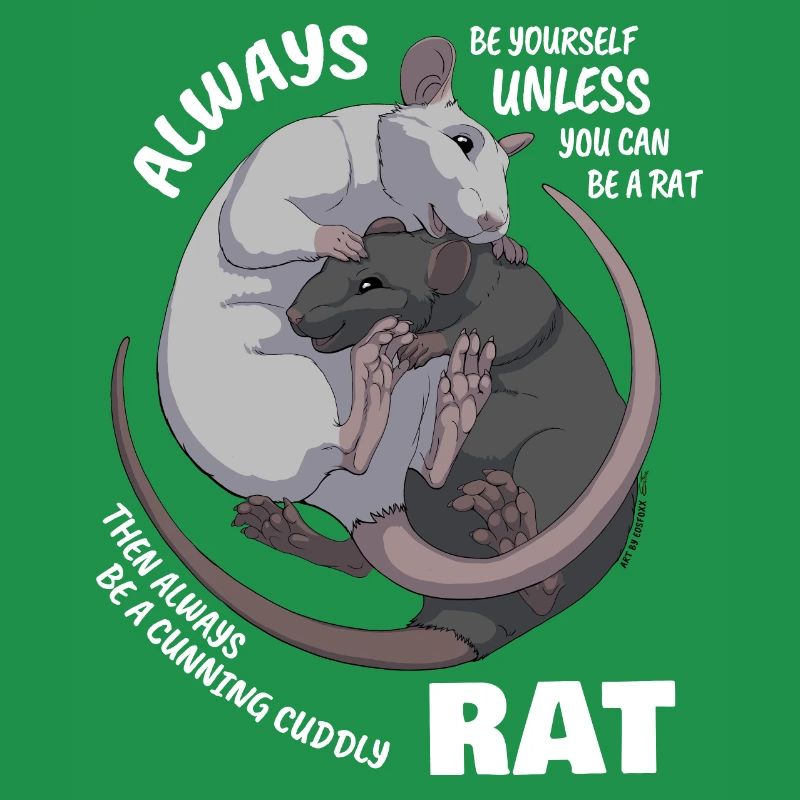 Sei immer du selbst außer du kannst eine Ratte sei