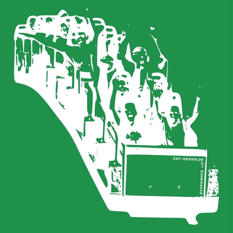 gxp life is a rollercoaster white - roller coastw