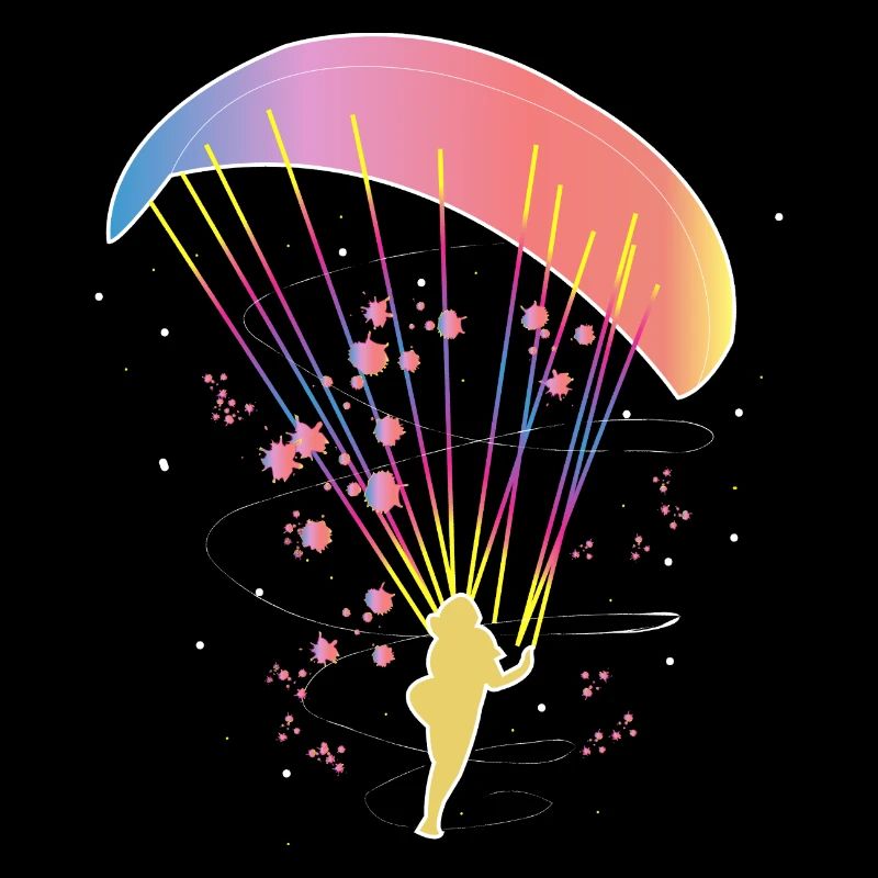 Paragliding Colorful