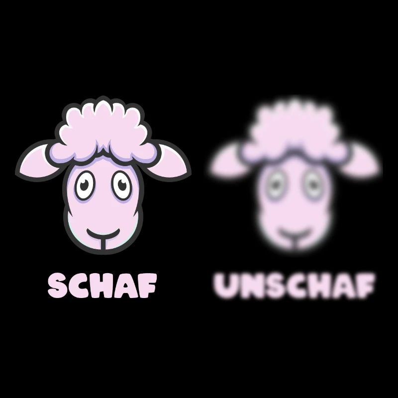 Scharfes Schaf (Unschärfe-Edition)