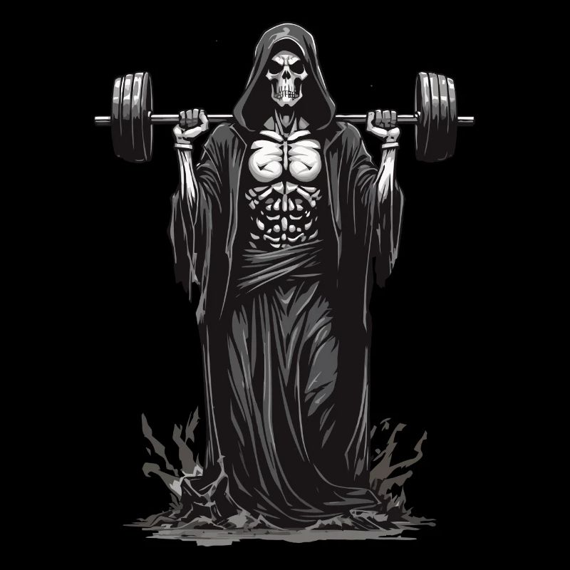 Grim Reaper Bodybuilder Deadlift Fun