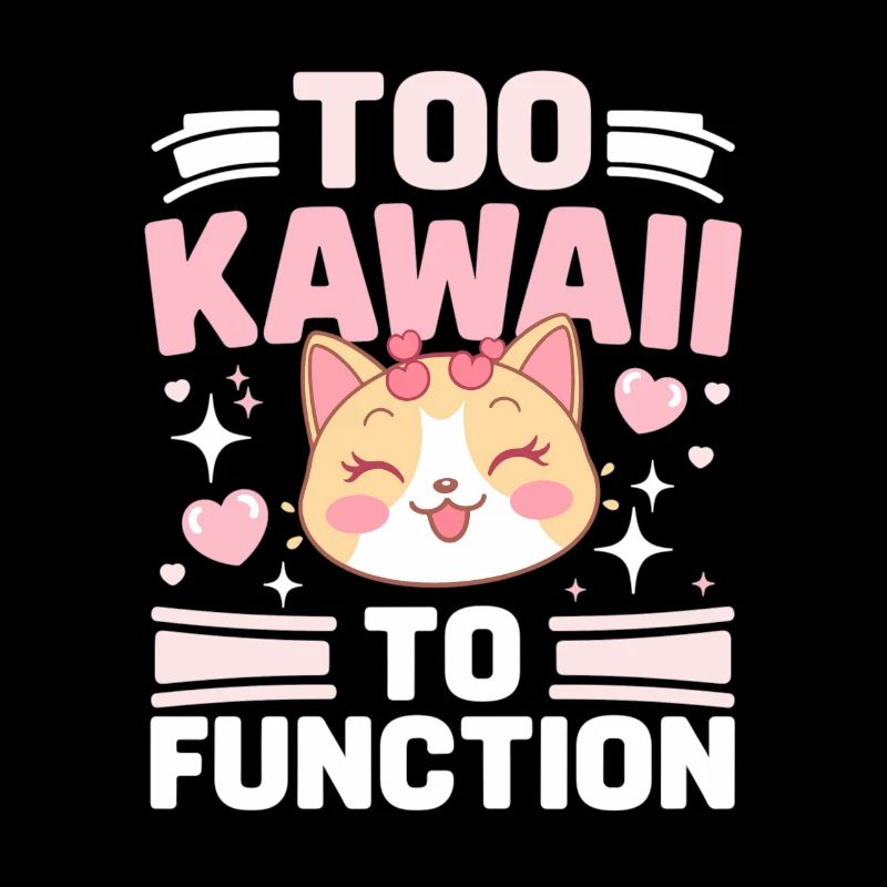 Süßes Anime Katzen Design