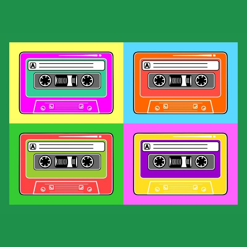Cassette cassette pop art