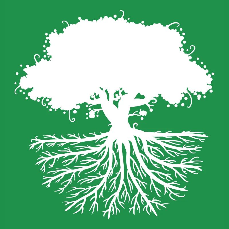 tree roots white