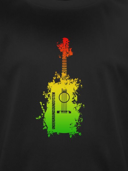 Rainbow Splatter Guitar