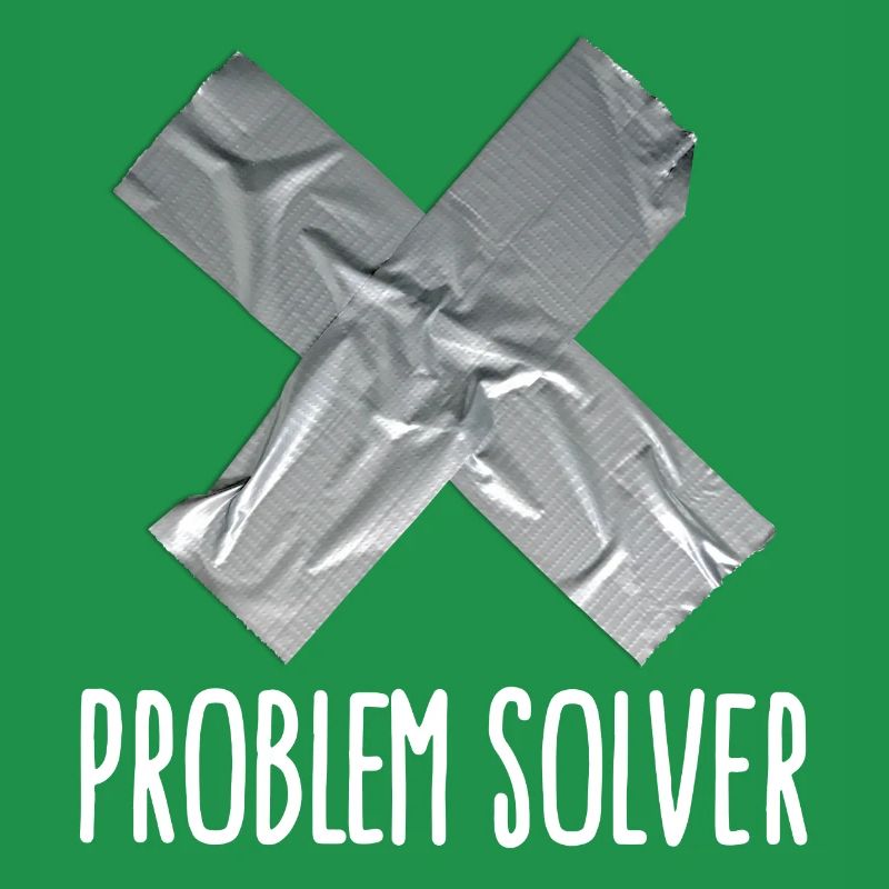 Problem solver lustig Klebeband Mann Vater