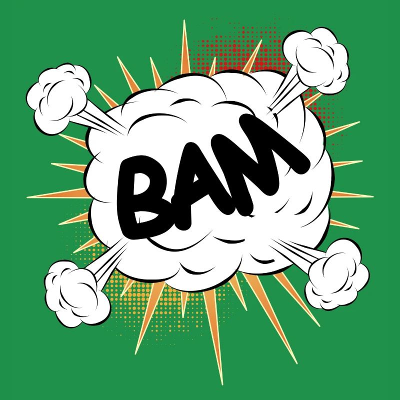 Bam comic fight cloud for your own texts & motifs
