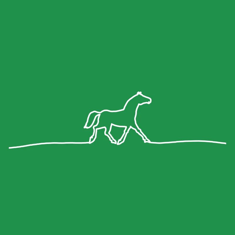 süßes Pferd - Abstrakt Linien Pferd Geschenkidee