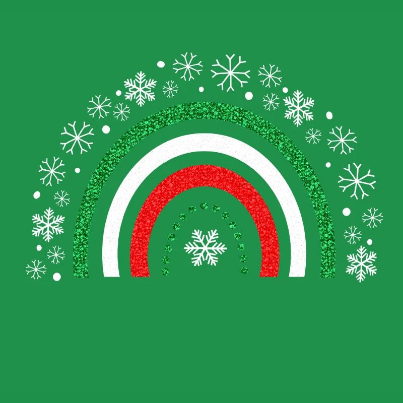Christmas rainbow glitter to customize