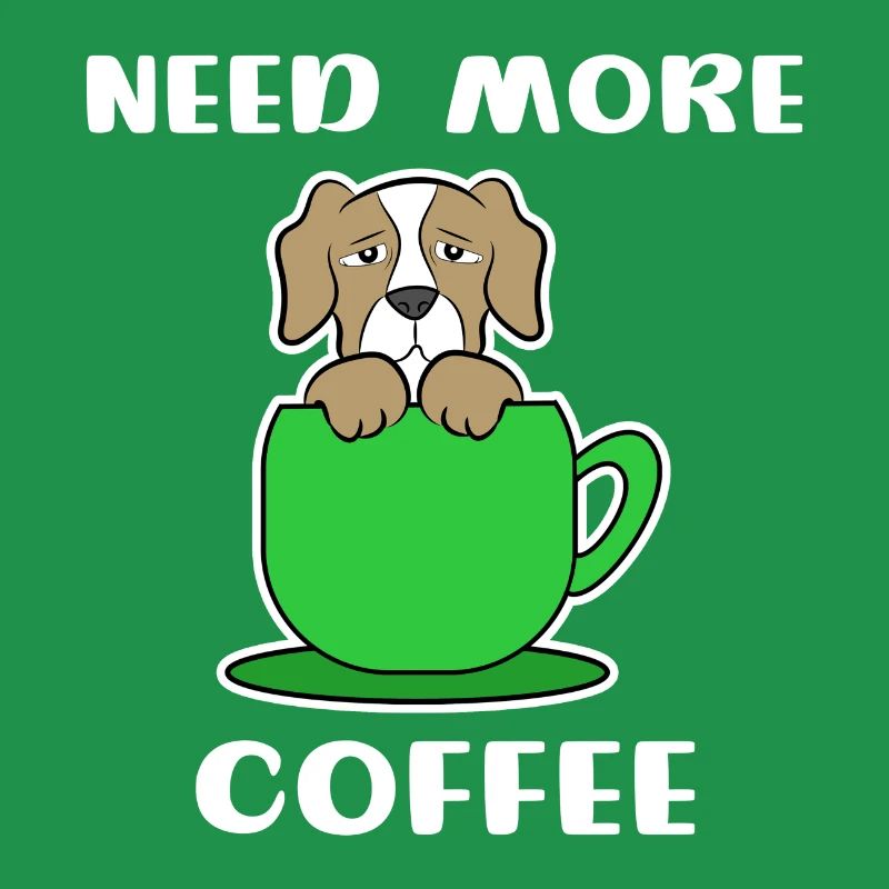 Déclaration Café Chien Caféine Tasse à café