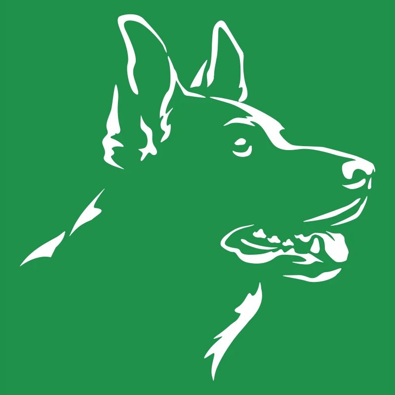 German Shepherd Head "Black Edition"