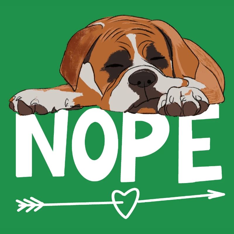 Boxer Hund Nope