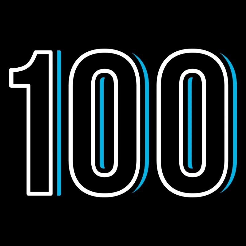 Nummer 100 - Einhundert - Hundert
