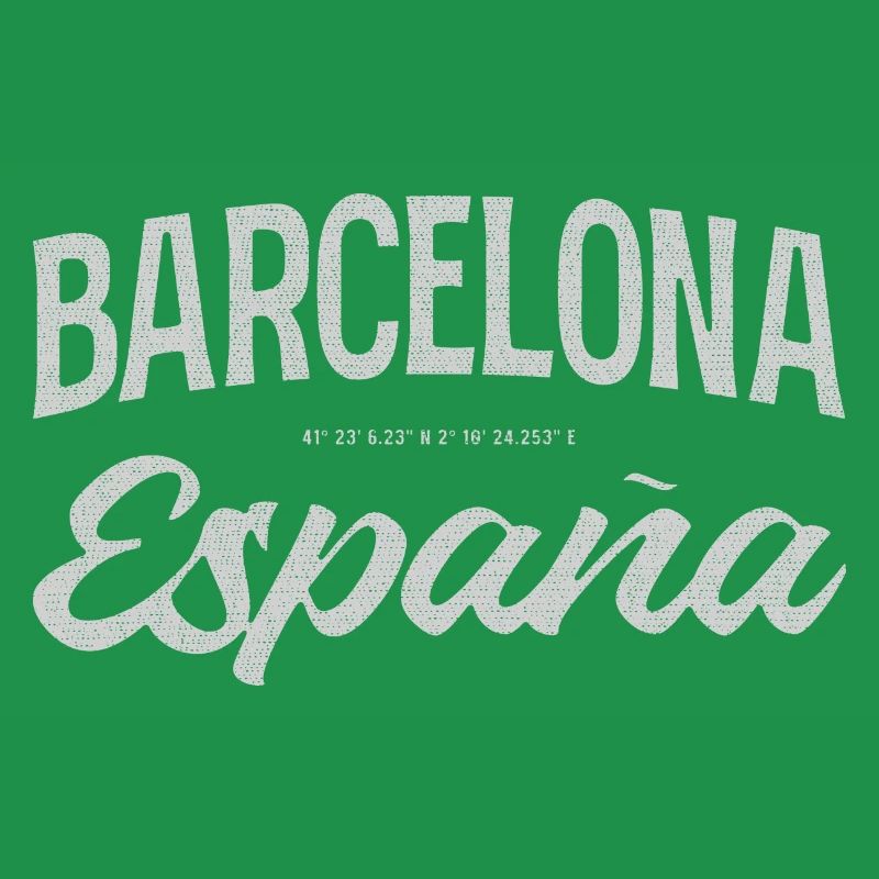 Barcelona Espana Script Design
