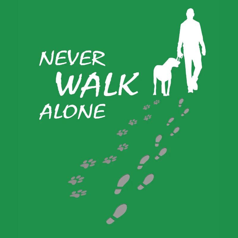 Never walk alone - Hund Gassi Geschenk