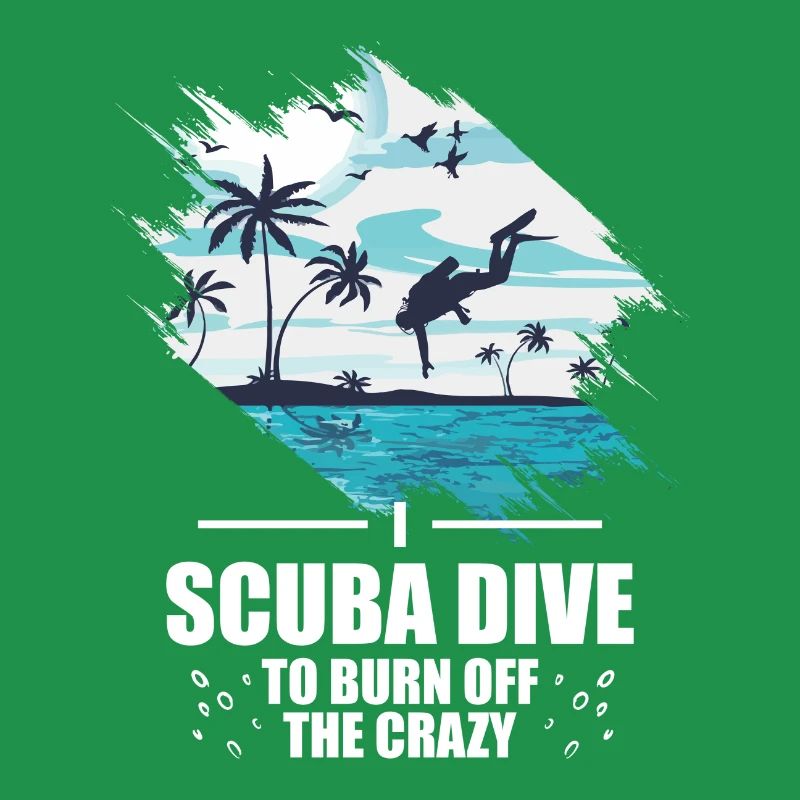 Scuba Diver Speerfischen Design