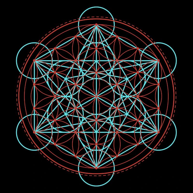 Lebendige Blume des Lebens Geometrie