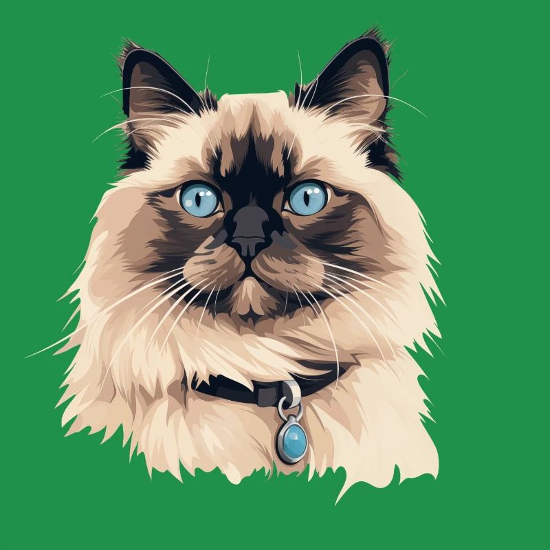 Katze Kopf Ragdoll