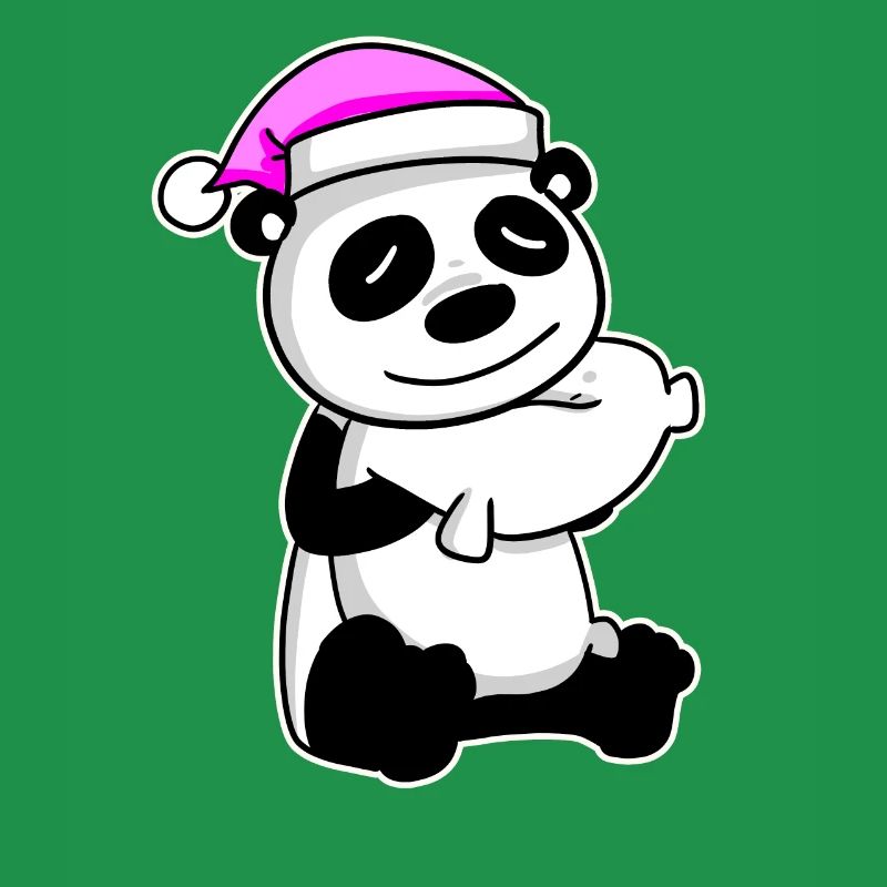 Panda Müde Ausschlafen Schlafen Mädchen
