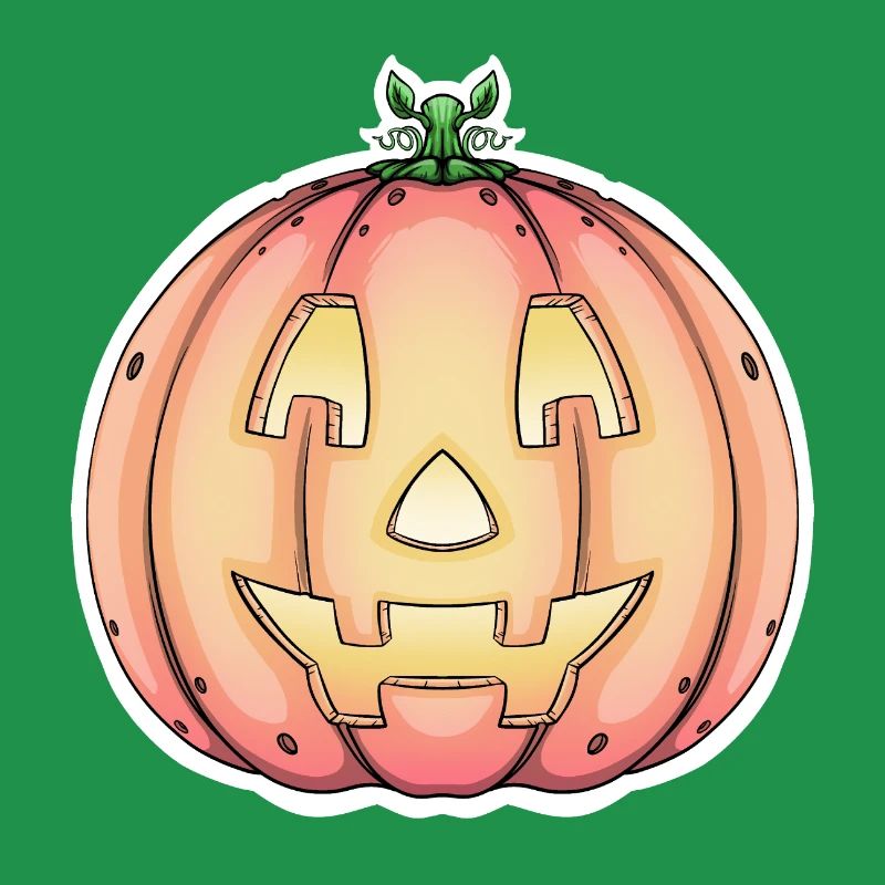 Halloween Pumpkin Jack-o'-Lantern Design