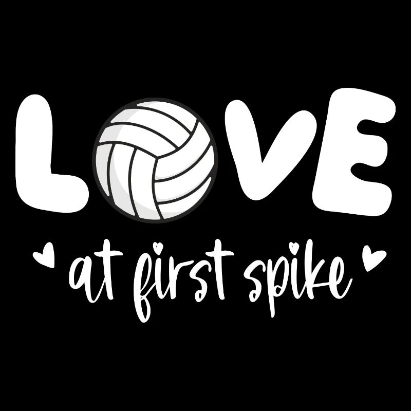 Love at First Spike Funny Volleyball