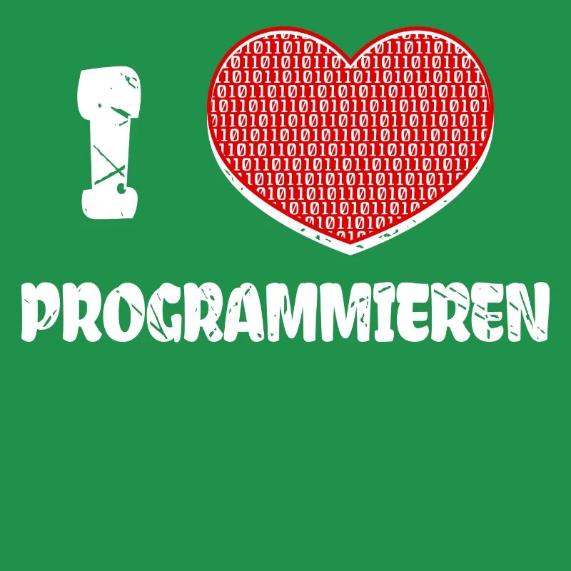 Developer Herz Programmierer Statement Informatik
