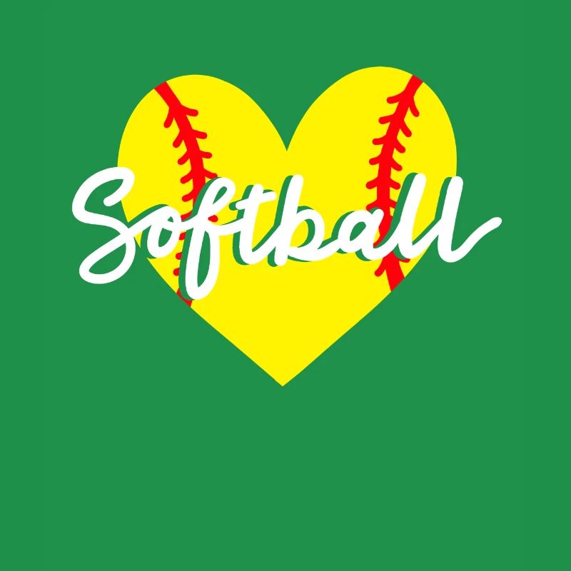 Softball Herz