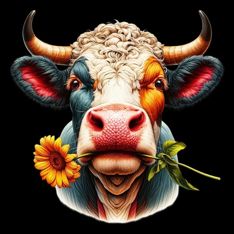 Blumen aus Kuh