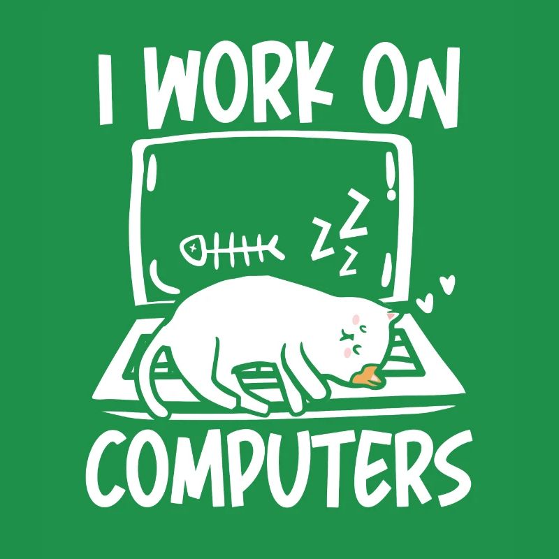 I work on computers