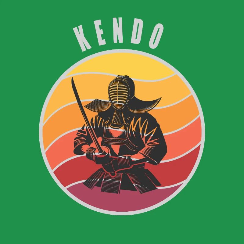 Retro Kendo Samurai Style