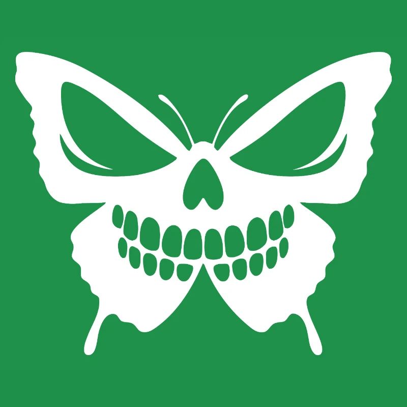 Conception complexe de crâne de papillon