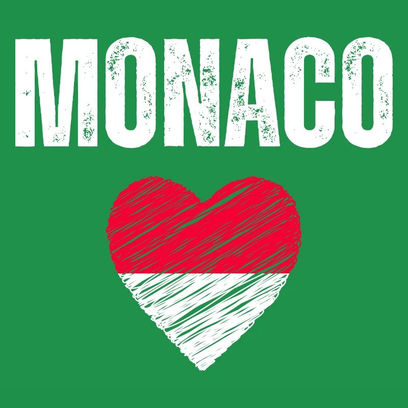 J’aime Monaco, drapeau de Monaco