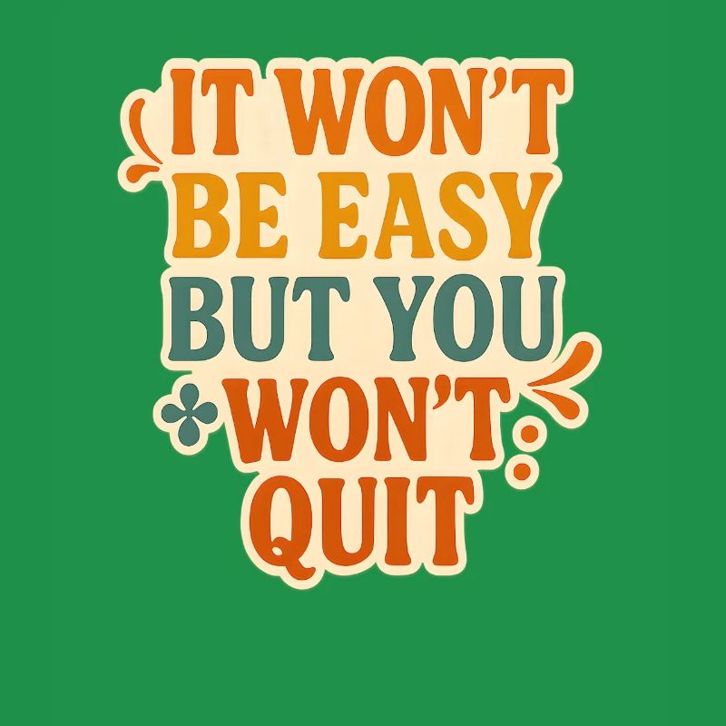 Conception typographique de motivation persistante